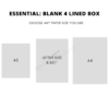 Essential Blank 4 lined box 2 Essential Blank 4 lined box