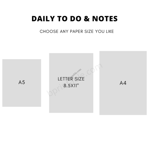 Essentials Daily To Do and Notes 2 Essentials-Daily-To-Do-and-Notes