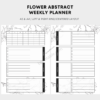 Flower Abstract Weekly Planner 1 Weekly Planner