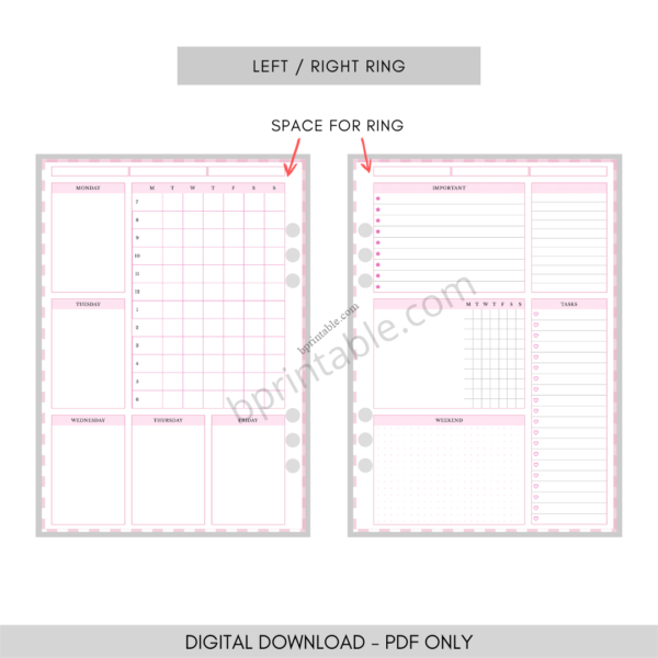 Functional Weekly Planner 3 Functional Weekly Planner