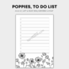 Poppies, To do1 Poppies, To do