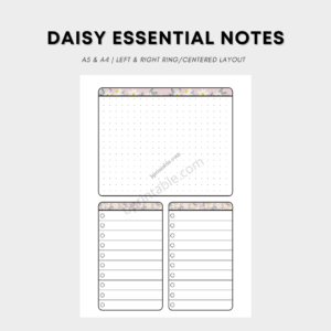 daisy essential grid notes to do list