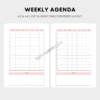 weekly agenda 1 Weekly Hourly Agenda Weekly Schedule Weekly Planner