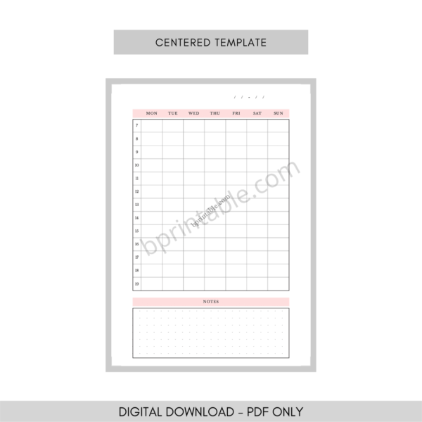 weekly agenda 3 Weekly Hourly Agenda Weekly Schedule Weekly Planner