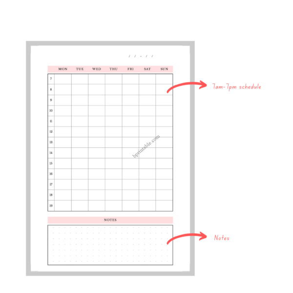 weekly agenda 5 Weekly Hourly Agenda Weekly Schedule Weekly Planner