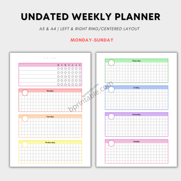 Weekly with undated flags 1 Weekly with undated flags