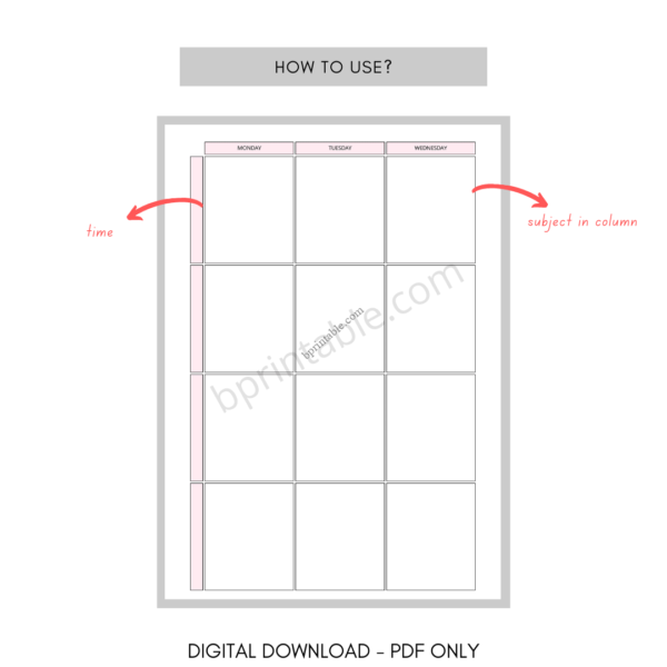 student subject planning planner 5 student subject planning planner
