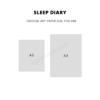 sleep diary worksheet template