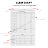 sleep diary worksheet template