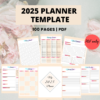 2025 planner printable template calendar 1