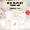 2026 Calendar Planner Template