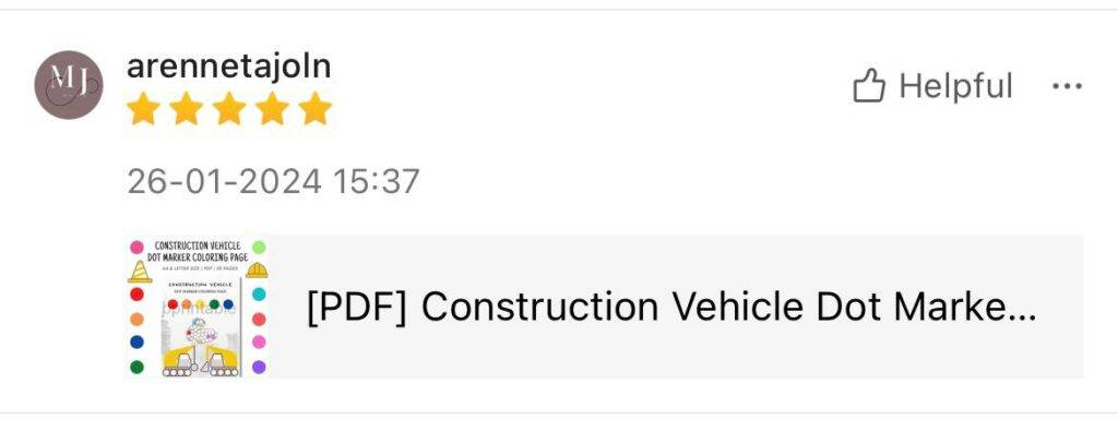 Construction Vehicle Dot marker