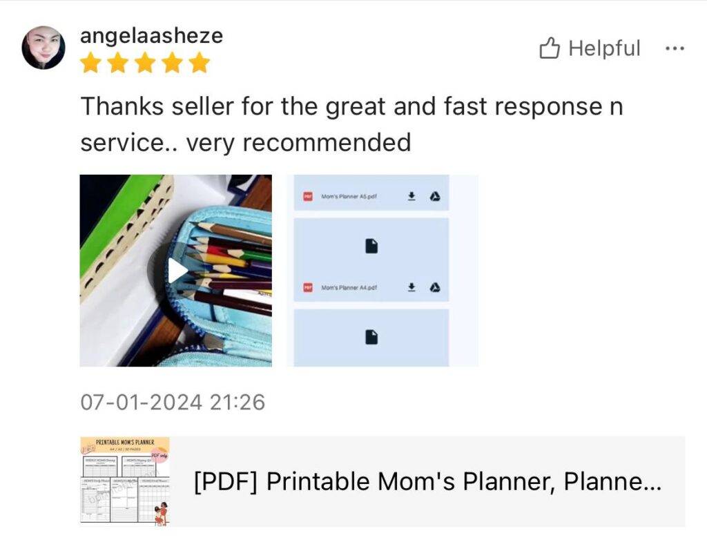 Printable Mom's planner