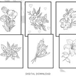 flower coloring book