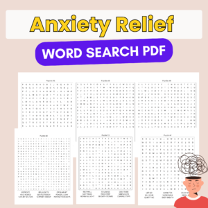 Anxiety Word Search for Adults
